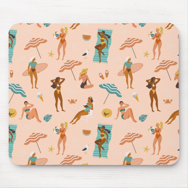 Beach Sunbader Pattern Mousepad (Vorne)