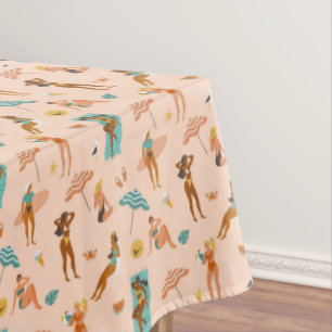 Beach Sunbader Pattern Tischdecke