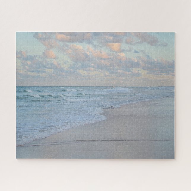 Beach Sunrise Calm Water Artist Grosse Kunst Puzzle (Horizontal)