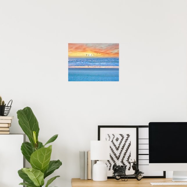 Beach Sunrise Poster (Heimbüro)