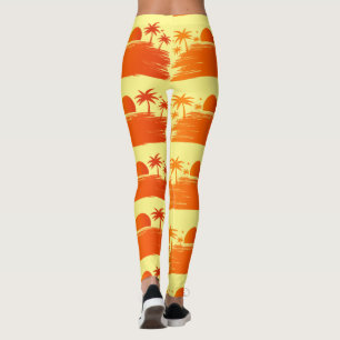 Beach Sunrise Sunset Thunder_Cove Leggings