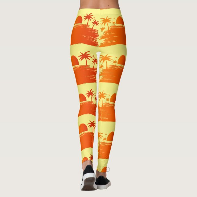 Beach Sunrise Sunset Thunder_Cove Leggings (Rückseite)
