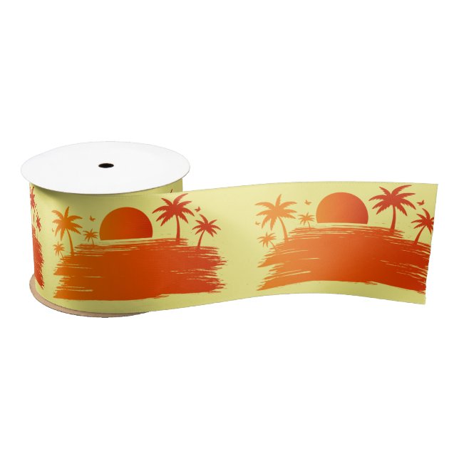 Beach Sunrise Sunset Thunder_Cove Satinband (Spule)