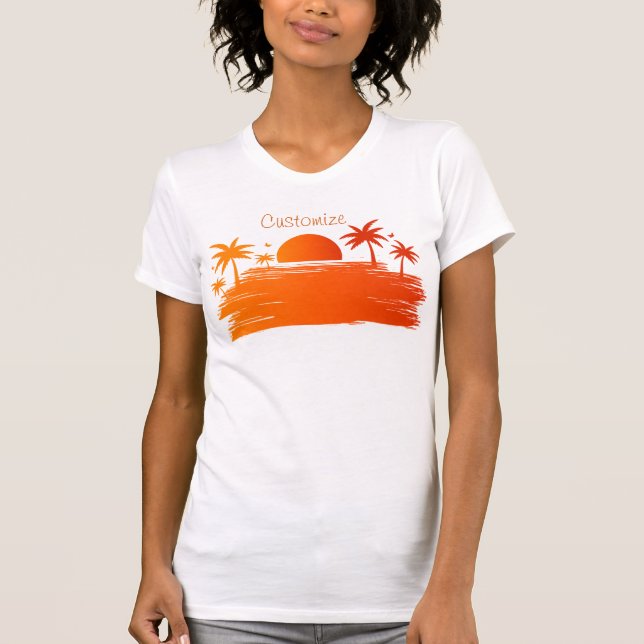 Beach Sunrise Sunset Thunder_Cove T-Shirt (Vorderseite)