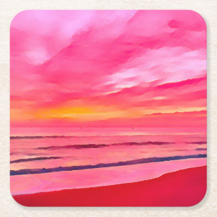 Beach Sunrise Untersetzer von Ocean Design
