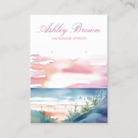 Beach Sunrise Wasserfarbenschmuck Earring Display