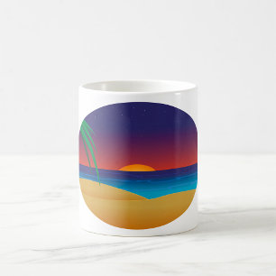 Beach Sunset Coffee Tasse