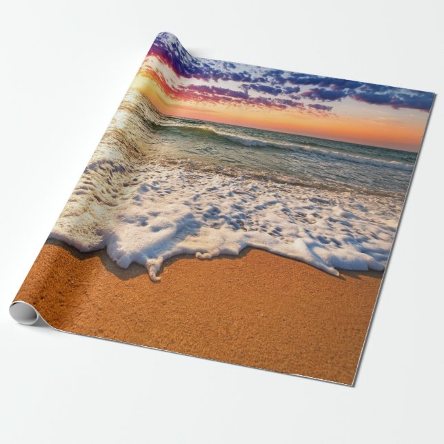 Beach Sunset Decoupage Geschenkpapier (Ungerollt)
