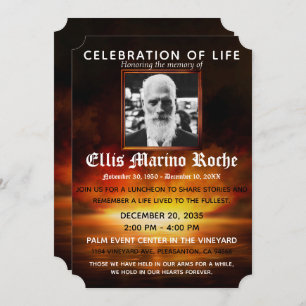 Beach Sunset Feiern zum Foto des Lebens Einladung