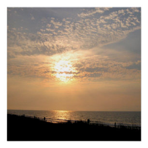 Beach Sunset Fotobrille Poster Printwerbung