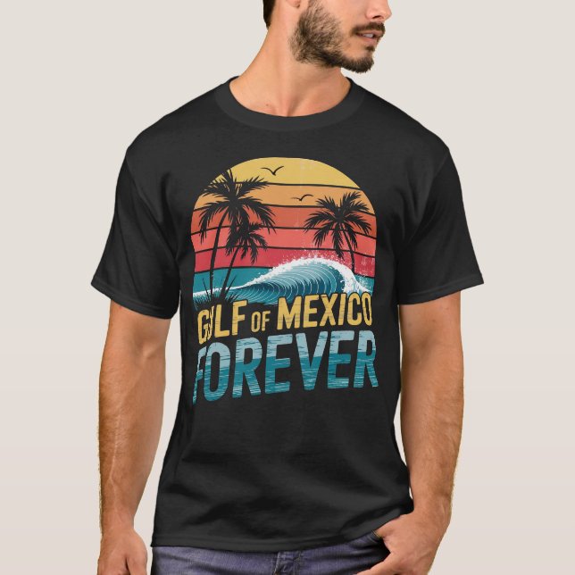 Beach Sunset Grafik T-Shirt Golf von Mexiko T - Sh (Vorderseite)