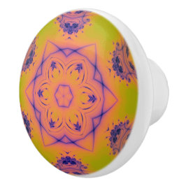 Beach Sunset High Contrast Mandela Keramikknauf