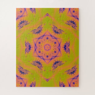 Beach Sunset High Contrast Mandela Puzzle