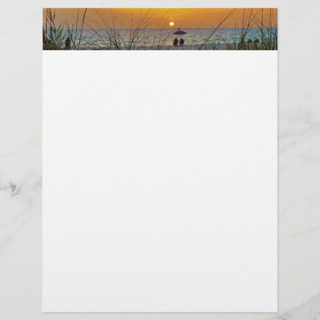 Beach Sunset Letterhead (Vorderseite)