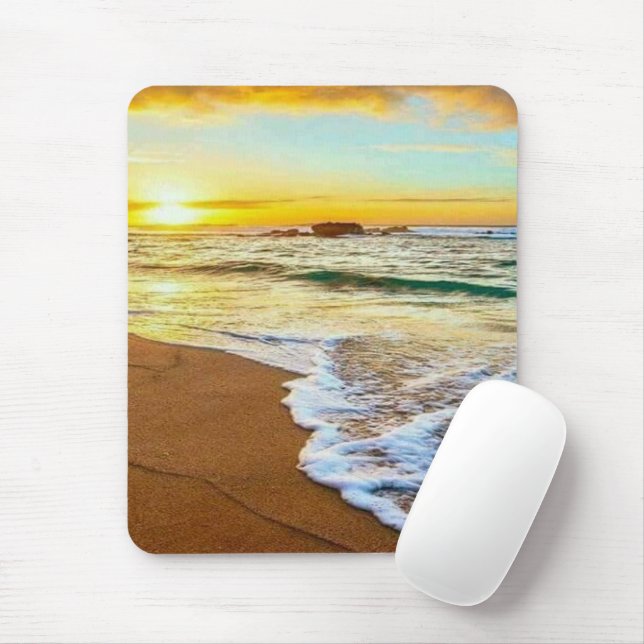 Beach Sunset Mousepad (Mit Mouse)