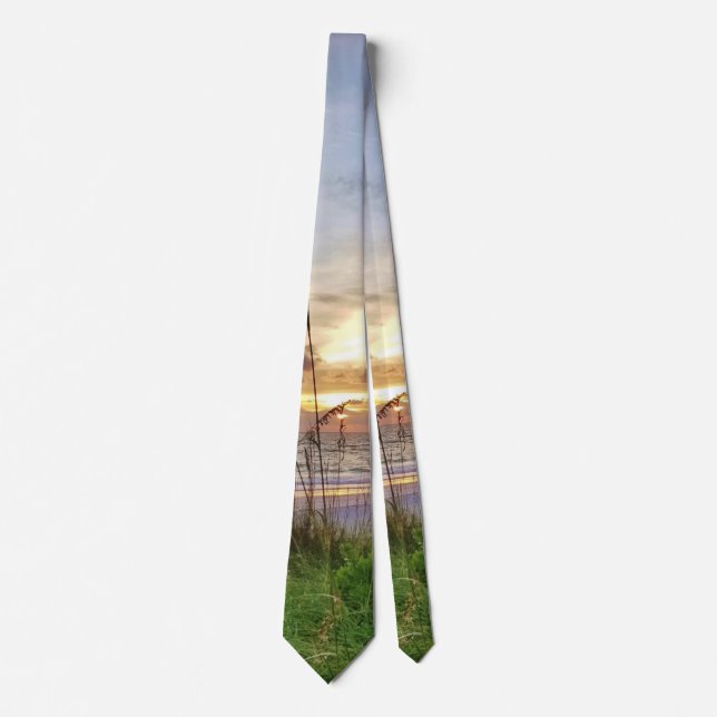 Beach Sunset Neck Tie Krawatte (Vorderseite)