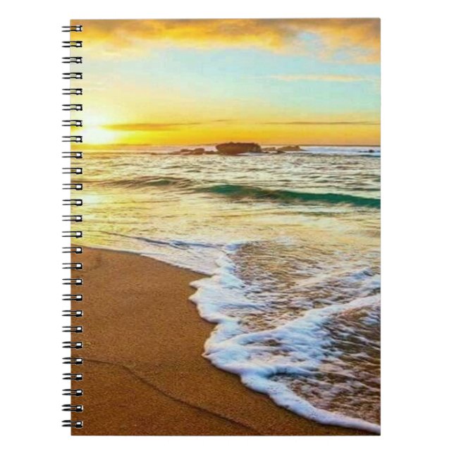 Beach Sunset Notizblock (Vorderseite)