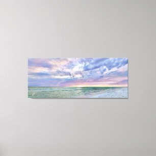 Beach Sunset Pasta Seascape Feine Kunst Leinwand