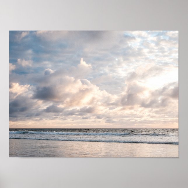Beach Sunset Photo in San Diego, California Poster (Vorne)