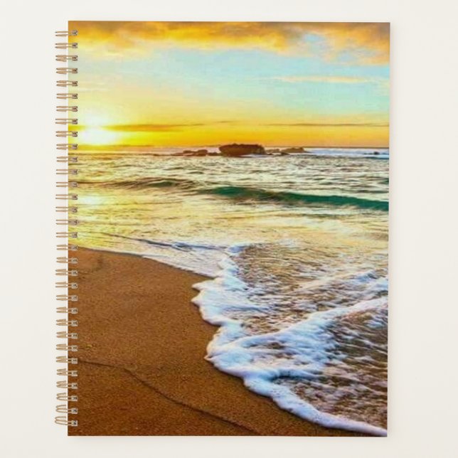 Beach Sunset Planer (Vorderseite)