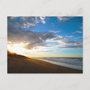Beach Sunset Postcard Postkarte