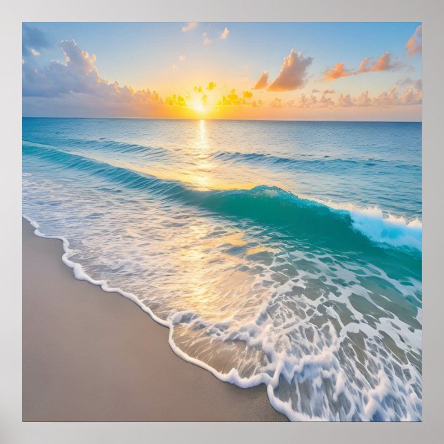 Beach Sunset Poster (Vorne)