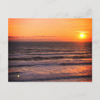 Beach Sunset Postkarte