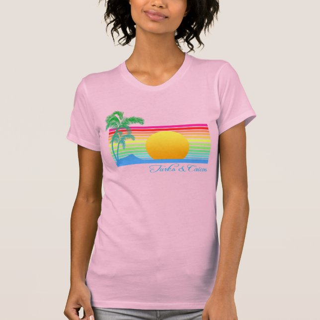 Beach Sunset Turks Caicos T-Shirt (Vorderseite)