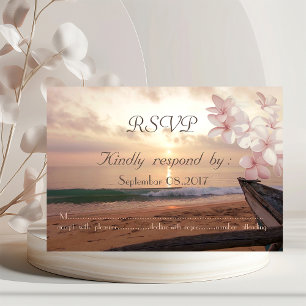 Beach Sunset Wedge, Plumeria UAWG Einladung