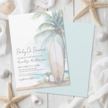 Beach Surf Baby an Bord Sommer Babydusche