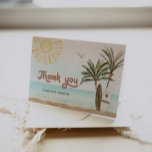 Beach Surfing Baby Dusche Dankeskarte<br><div class="desc">Vielen Dank an Ihre Gäste in Stil mit dieser schönen Strand-inspiriert Dankeschön-Karte. Leicht zu bearbeiten Text. Passende Artikel in unserem Shop Cava Party Design</div>