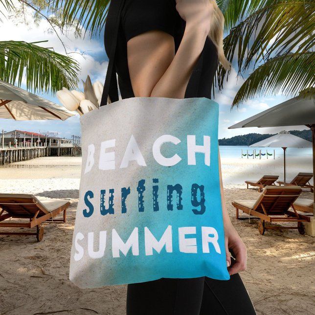 Beach Surfing Summer Typografy Sand Ocean (Von Creator hochgeladen)