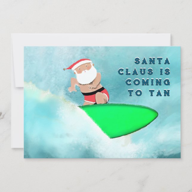 Beach Surfing Weihnachten (Vorderseite)
