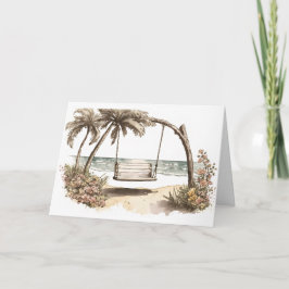 Beach Swing and Water color Karte