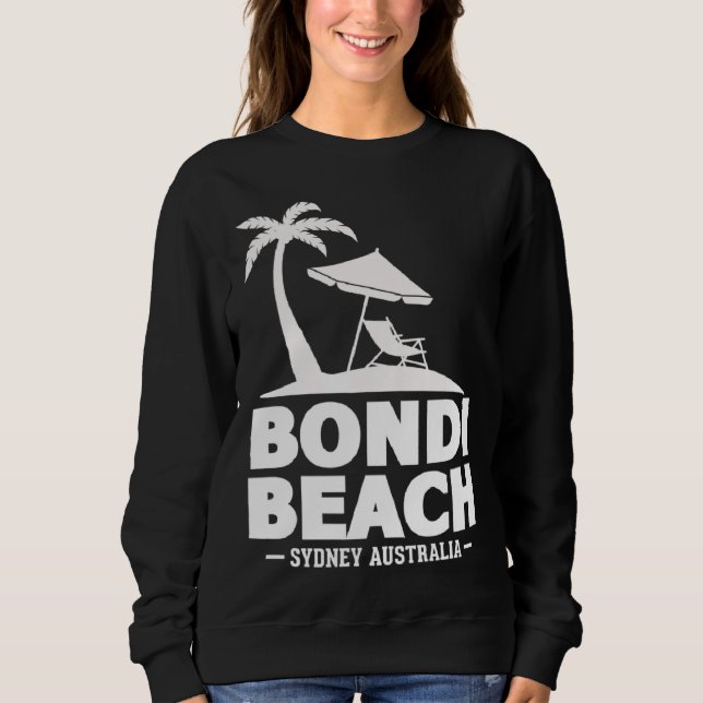 Beach Sydney Australia Summer Vacation Palm Trees Sweatshirt (Vorderseite)