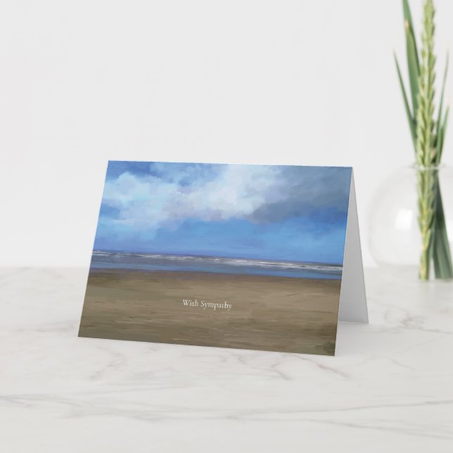 Beach Sympathy Card Karte (Vorderseite)