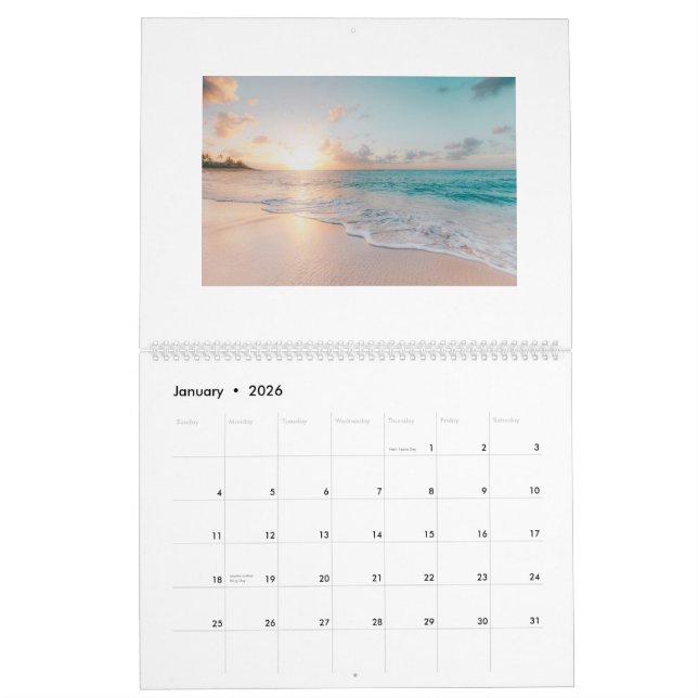 Beach Szenen 12 Monate Kalender Fügen Sie Ihre Fot (Jan 2026)