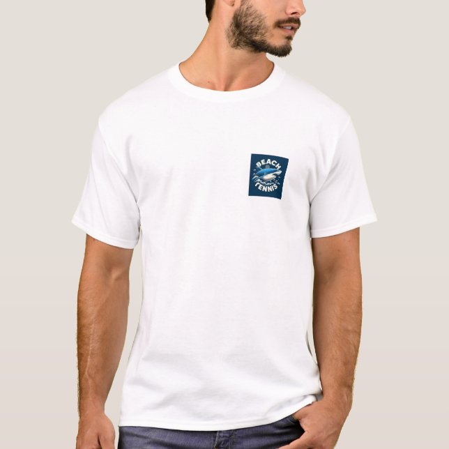 Beach tennis Shark T-Shirt (Vorderseite)