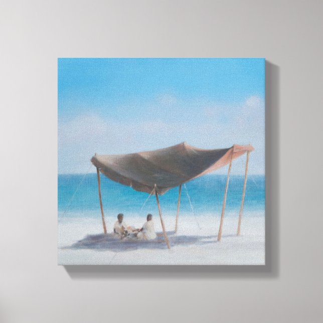 Beach Tent 2012 2 Leinwanddruck (Vorderseite)