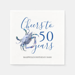 Beach Theme 50. Geburtstag Cocktail Napkins Serviette