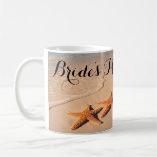 Beach Theme Bride's Maid Geschenk Kaffee Tasse, Cu Tasse