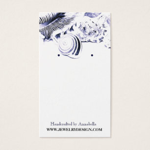 Beach Theme Earring Holder Custom Juwelier Card