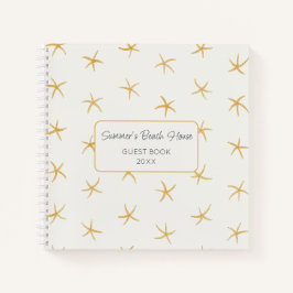Beach Theme Guest Book B&B Airbnb Boutique Hotels Notizbuch