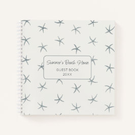 Beach Theme Guest Book B&B Airbnb Boutique Hotels Notizbuch