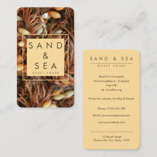 Beach Theme Guest House Business Card Visitenkarte