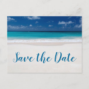 Beach Theme Save the Date Ankündigungspostkarte