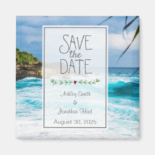 Beach Theme Save the Date Magnet