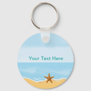 Beach Theme Starfish  Coastal Keychains Schlüsselanhänger