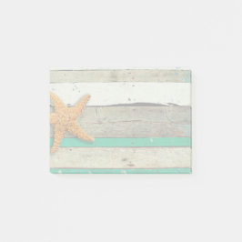 Beach Theme Starfish Wedding rustikal Post-it Klebezettel