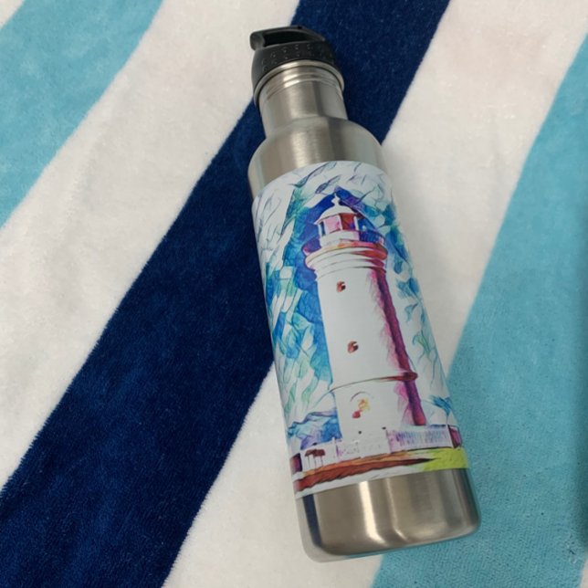Beach Themed Lighthouse Edelstahlflasche (Von Creator hochgeladen)